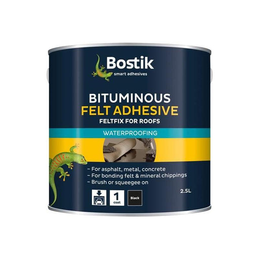 Bostik Bituminous Felt Adhesive 2.5 litre Bostik - NN4 Online