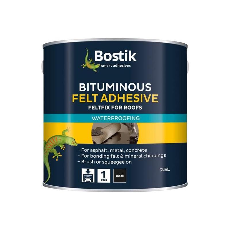 Bostik Bituminous Felt Adhesive 2.5 litre Bostik - NN4 Online