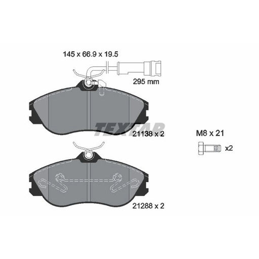 Textar Front Brake Pad Set 2113802