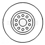 Borg & Beck Front Brake Vented Discs & Pads fits Renault Clio 2000-2002 3.0