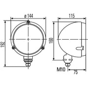 Hella Headlight Headlamp H4 both sides