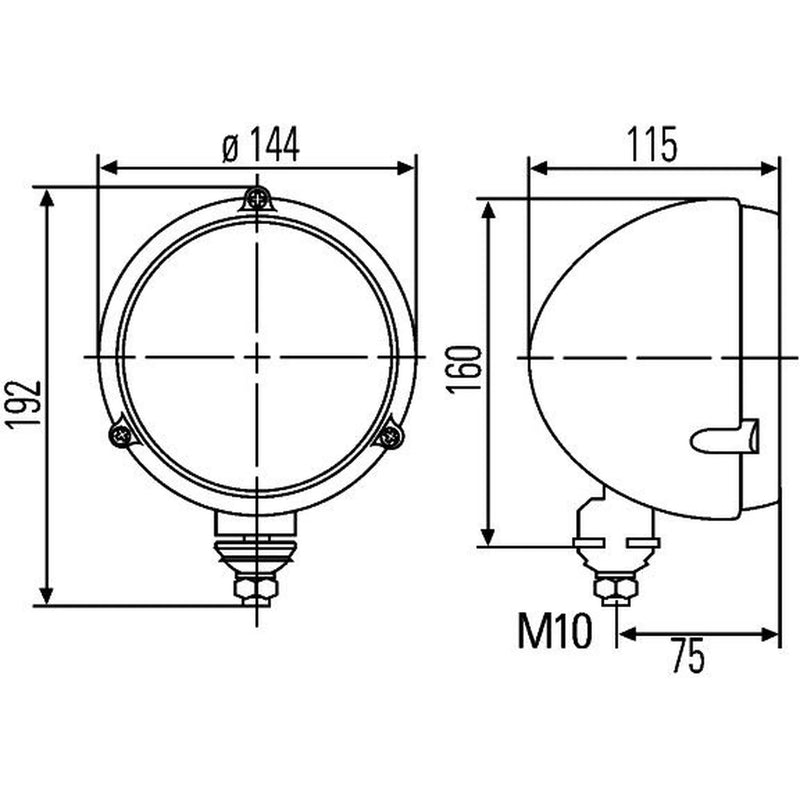 Hella Headlight Headlamp H4 both sides