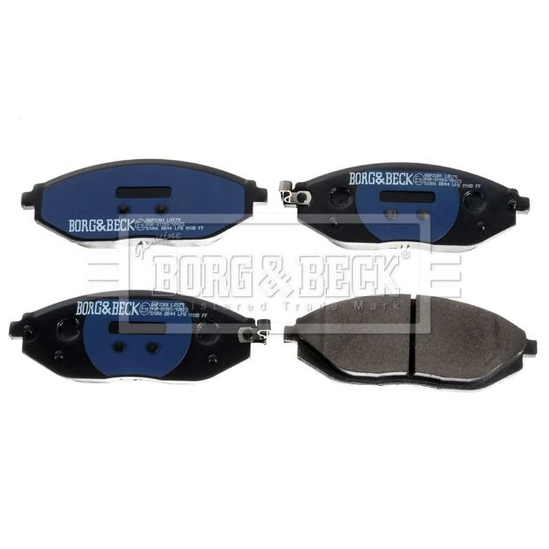 Borg & Beck Front Brake Vented Discs & Pads fits Chevrolet Spark 2010 on 1.0 1.2