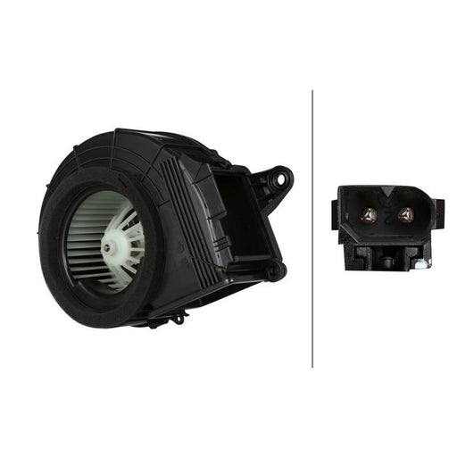 Hella Heater Blower Fan Rear fits Mercedes-Benz Viano 2003-2007