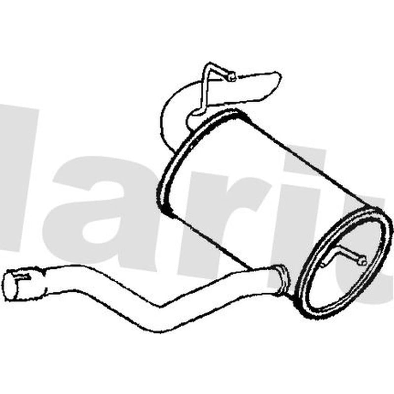 Klarius Box With Tail Pipe Rear fits Mercedes-Benz Viano 2003 on
