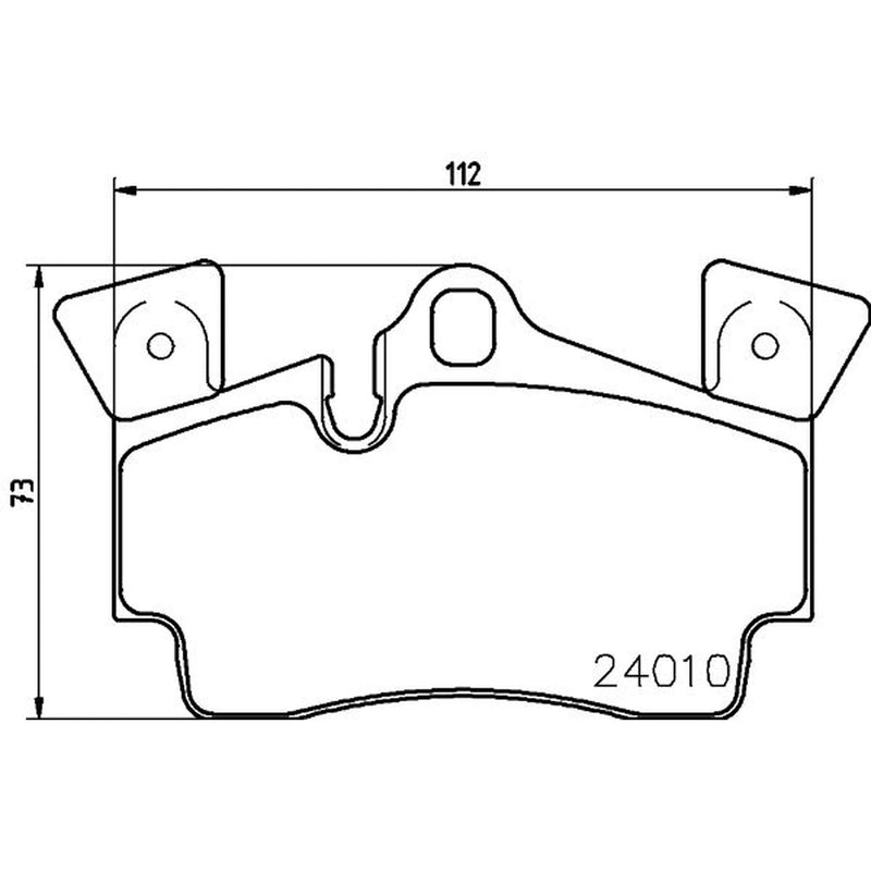 Mintex Rear Brake Pad Set fits Audi Q7 2006-2015 3.0 3.6 4.2 6.0