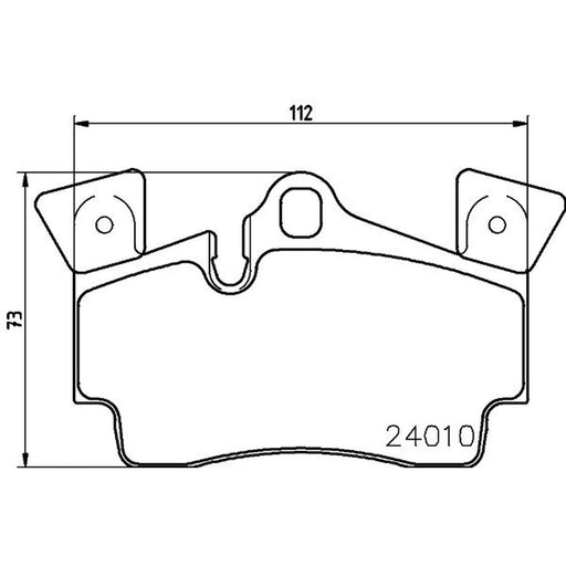 Mintex Rear Brake Pad Set fits Audi Q7 2006-2015 3.0 3.6 4.2 6.0