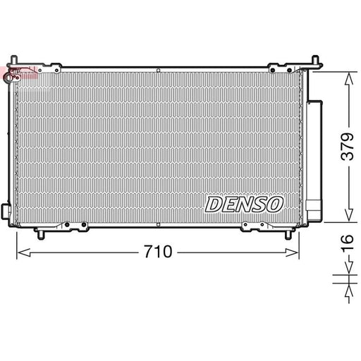 Denso Air Conditioning Condenser fits Honda Cr-V 2001-2007 2.0 2.2