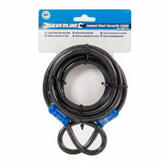 2.5m Flexible LOOP SECURITY CABLE Steel Lock Extender Motorbike Wire Rope Chain Silverline  - Dynamic Drive