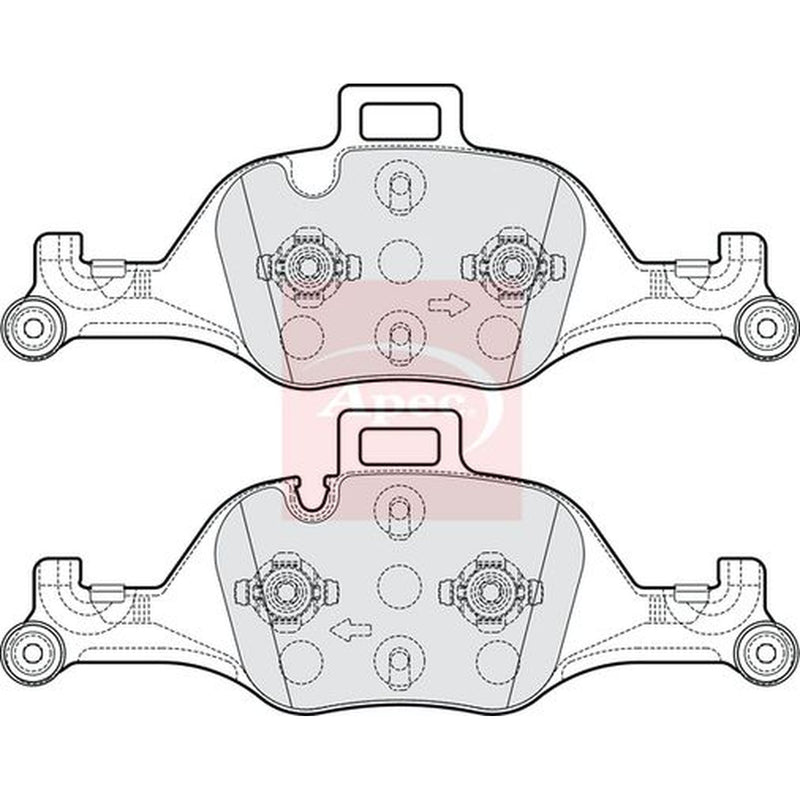 Apec Front Brake Pad Set fits BMW 2 2022 on