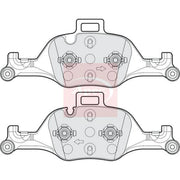 Apec Front Brake Pad Set PAD2187