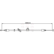 Apec Handbrake Cable Left Rear fits Ford Galaxy II 2006-2015 1.6 1.8 2.0 2.2 2.3