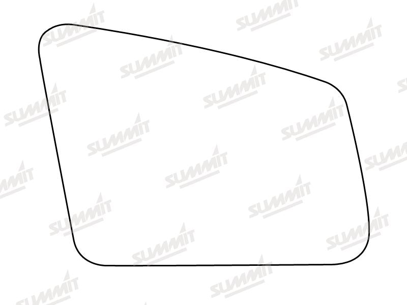 Summit Stick-On Standard Mirror Glass fits Mercedes E Class RHS Summit - Bars 4 Cars