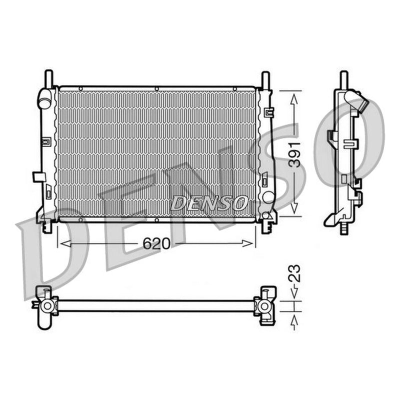 Denso Engine Radiator fits Ford Cougar 1998-2001 2.0