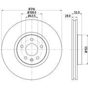 Mintex Front & Rear Brake Discs & Pads fits Land Rover Freelander 2 2011-2014
