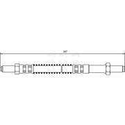 Apec Brake Hydraulic Hose Line Front fits Ldv 400 1989-1996 2.5