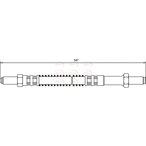 Apec Brake Hydraulic Hose Line Front HOS3035