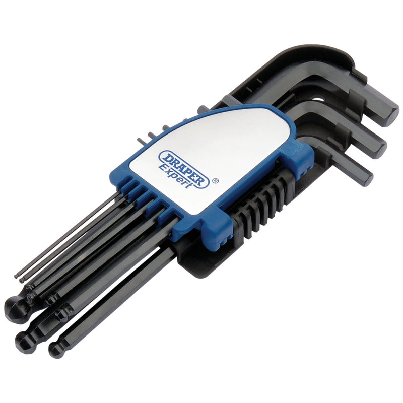 Draper Metric Hexagon and Ball End Hexagon Key Set (9 Piece) 08380 Draper - Dynamic Drive