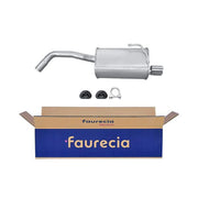 Hella End Silencer Rear fits Fiat 500 2007 on 1.3