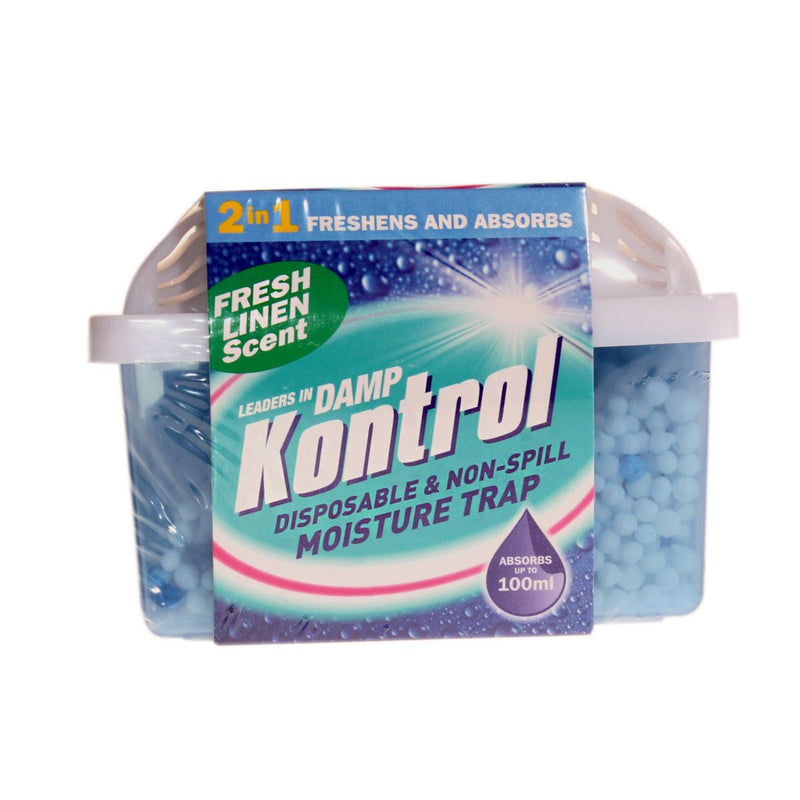 Eliminate Moisture and Odor with Kontrol Mini Moisture Trap Linen Scent (100ml) Kontrol Krystals - Dynamic Drive