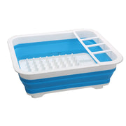 Home Plus Dish Rack with Cutlery Holder, Collapsible Design