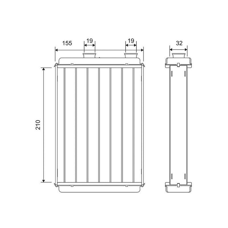 Valeo Heater Matrix Core Heat Exchanger 811676