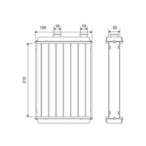 Valeo Heater Matrix Core Heat Exchanger 811676