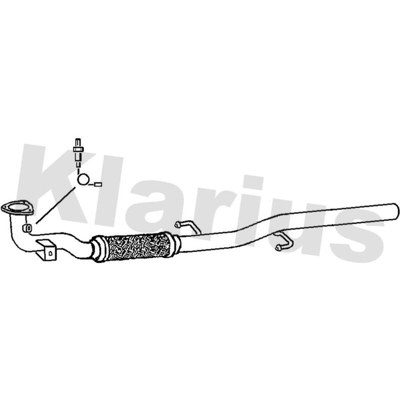 Klarius Exhaust Pipe OD fits Seat Ibiza 2002-2006 1.2
