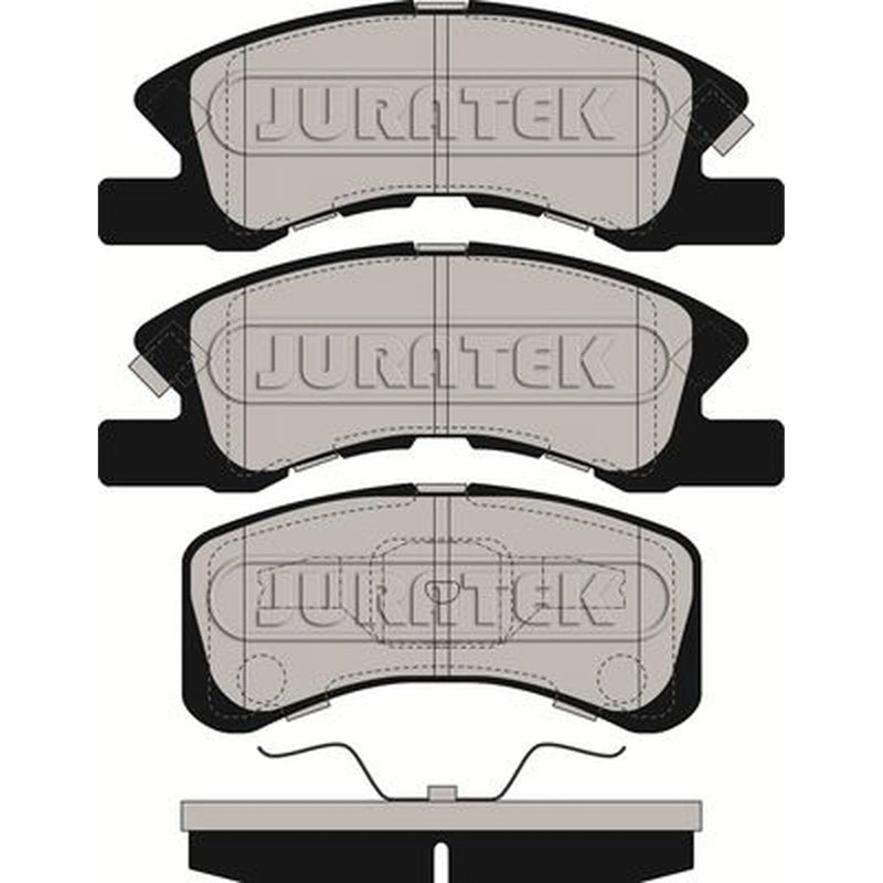 Juratek Front Brake Pad Set fits Daihatsu Charade VI 2003 on 0.7 1.0