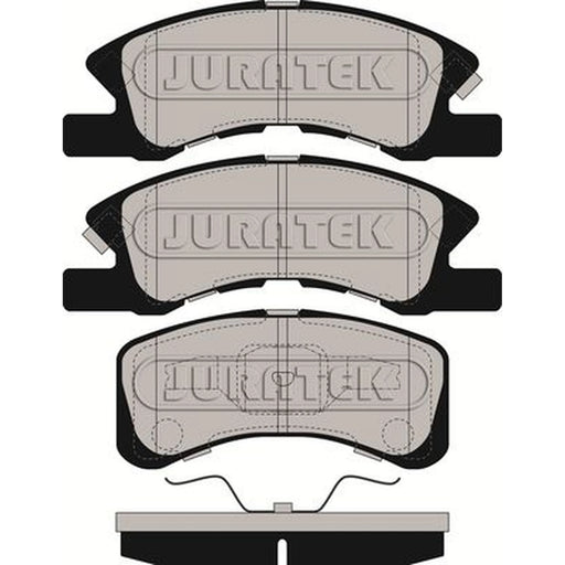 Juratek Front Brake Pad Set fits Daihatsu Charade VI 2003 on 0.7 1.0