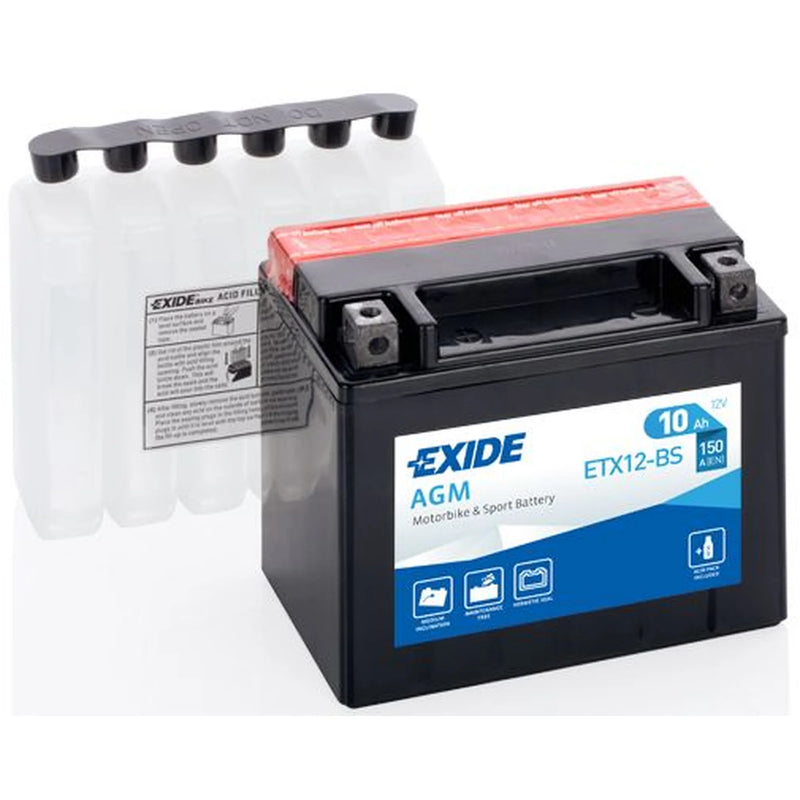 Exide Battery 12V 10Ah 150A ETX12-BS