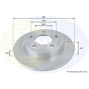 Comline Front & Rear Brake Discs & Pads fits Mazda 3 2003-2009 1.3 1.6 2.0