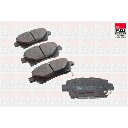 FAI Front Brake Pad Set fits Aston Martin Cygnet 2011-2013 1.3