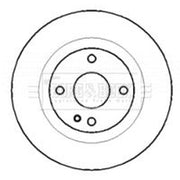 Borg & Beck Front & Rear Brake Discs & Pads fits Mazda 323 S 1998-2004 1.8 2.0