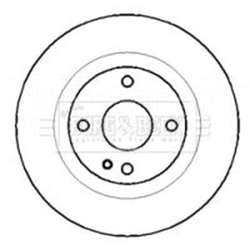 Borg & Beck Front & Rear Brake Discs & Pads fits Mazda 323 S 1998-2004 1.8 2.0
