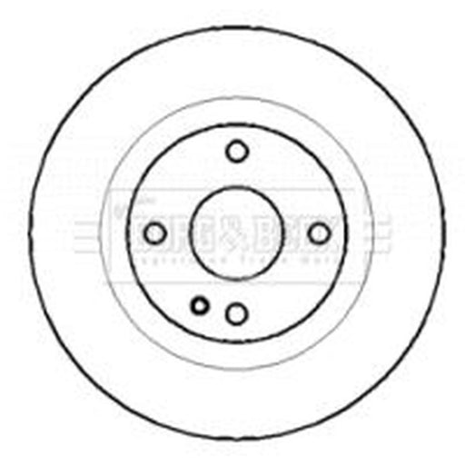 Borg & Beck Rear Brake Solid Discs & Pads fits Mazda 323 S 1998-2004 1.8 2.0