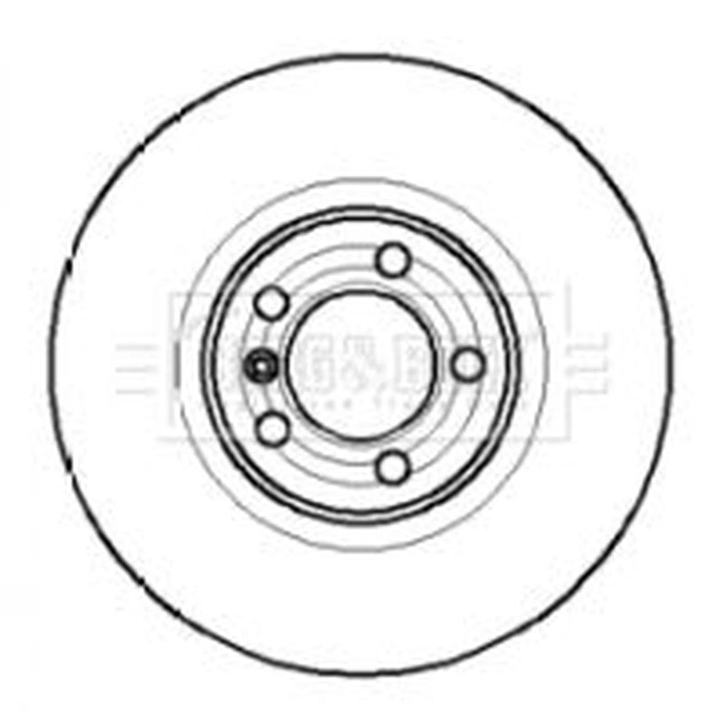 Borg & Beck Rear Brake Solid Discs & Pads fits Land Rover Range Rover 2002-2012