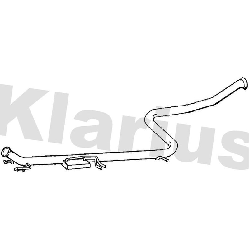 Klarius Exhaust Pipe OD fits Citroën Berlingo / Berlingo First 2005-2008 1.6