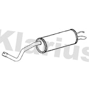 Klarius Box With Tail Pipe Rear fits Seat Ibiza 2015-2017 1.2