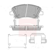 Apec Front Brake Pad Set PAD2634