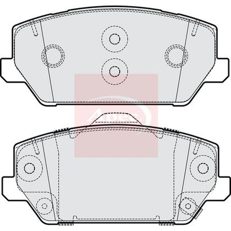 Apec Front Brake Pad Set fits Hyundai I30 2017 on 2.0