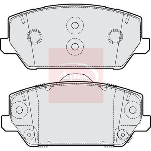 Apec Front Brake Pad Set fits Hyundai I30 2017 on 2.0