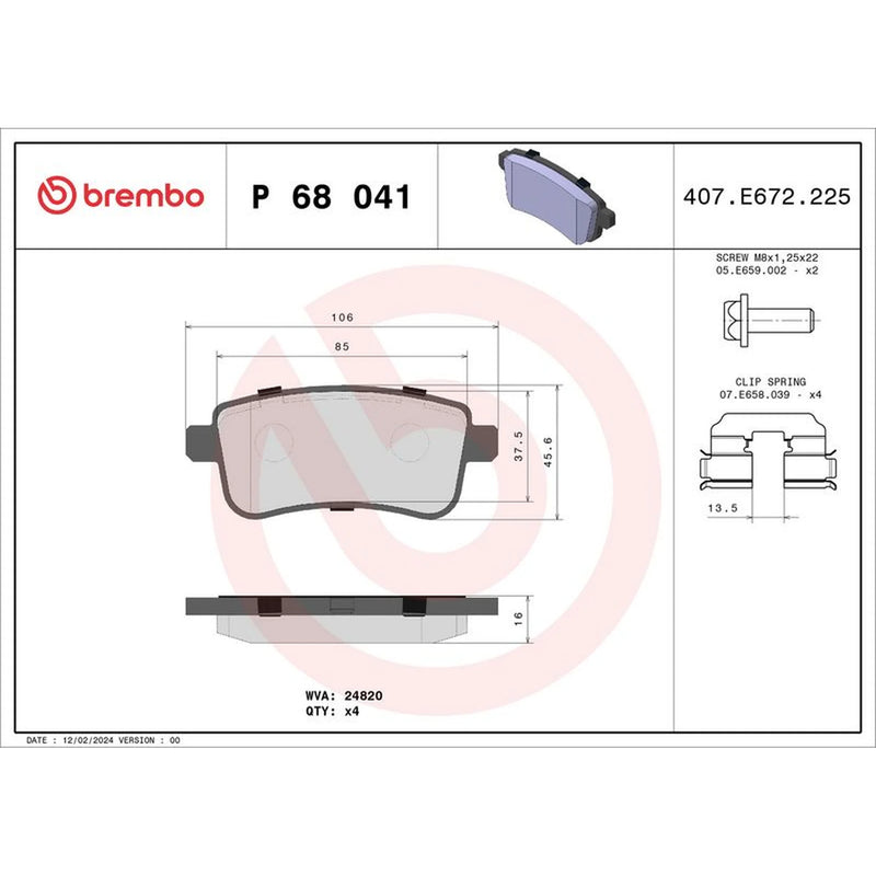 Brembo Front & Rear Brake Discs & Pads fits Renault Megane III 2008-2015 2.0