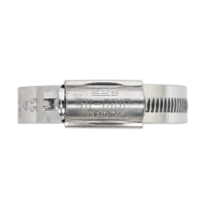 Sealey HI-GRIPï Hose Clip Zinc Plated80-100mm Pack of 10 HCJ4X Sealey - Dynamic Drive