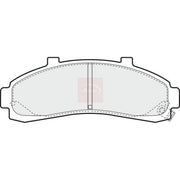 Apec Front Brake Pad Set fits Ford Usa Explorer 1996-2001 4.0