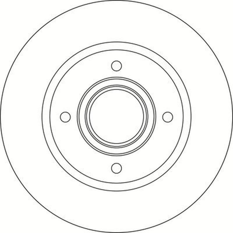 Abtex 2 x Solid Rear Brake Discs BD2104HS-x2