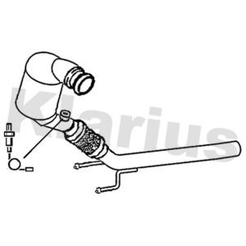 Klarius Catalyst Type Approved With Pipe fits Audi A3 2012-2020 1.4