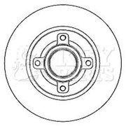 Key Parts Front & Rear Brake Discs & Pads fits Peugeot 208 I 2012-2019 1.6