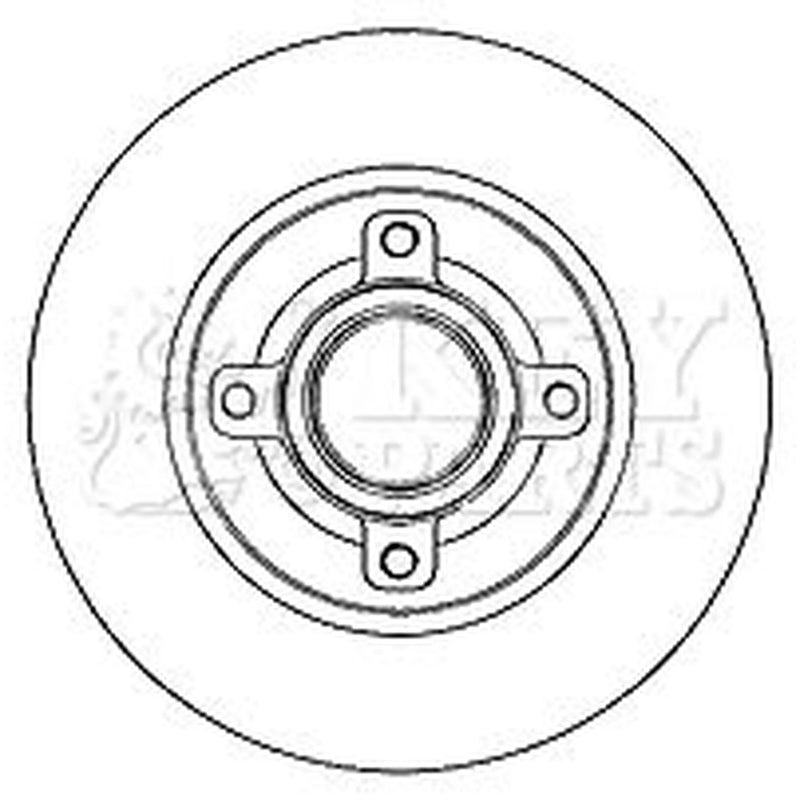 Key Parts Front & Rear Brake Discs & Pads fits Peugeot 208 I 2012-2019 1.6