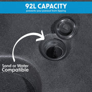 Dellonda Fillable Parasol Base, Water/Sand Fill 92L 4pc DG269 Dellonda - Dynamic Drive